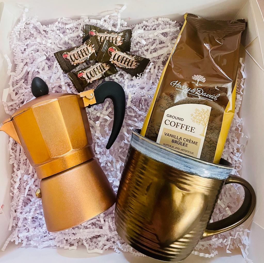 Gold Coffee Pot & Mug CPS