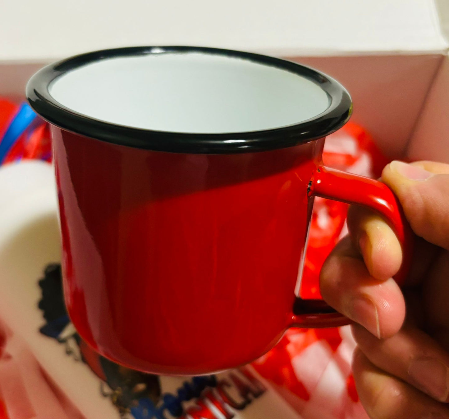 Aluminum Mug with Letter on Pearl or Rhinestone PRSTYLE